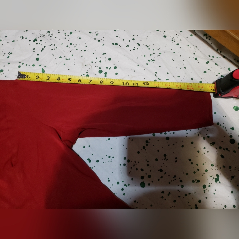 Silky Red Button Down - Picture 5 of 9